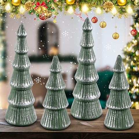 Queekay Wooden Christmas Tree Decor Cover