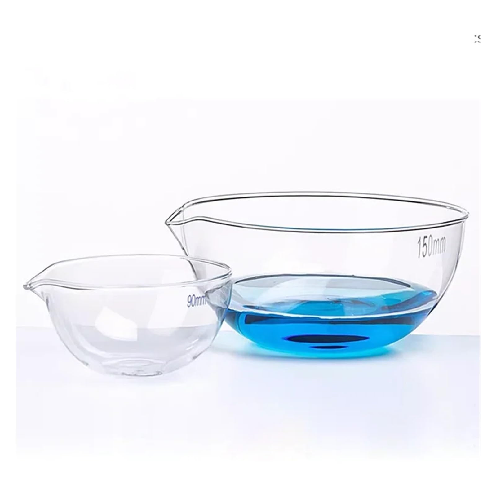 1 cápsula de evaporación de vidrio grueso, fondo, fondo redondo, for laboratorio, de borosilicato de alta calidad.(150mm,Flat Bottom)