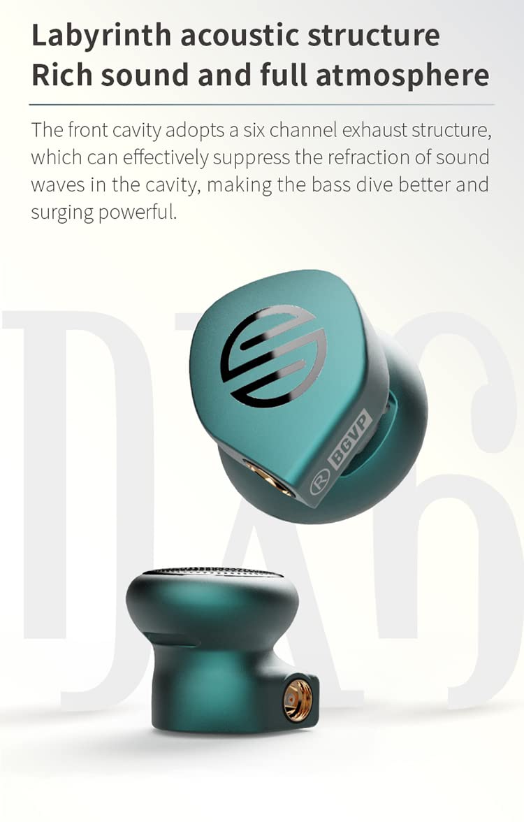 Amazon.co.jp: BGVP DX6 有線イヤホン HiFi 低音メタルフラットヘッド