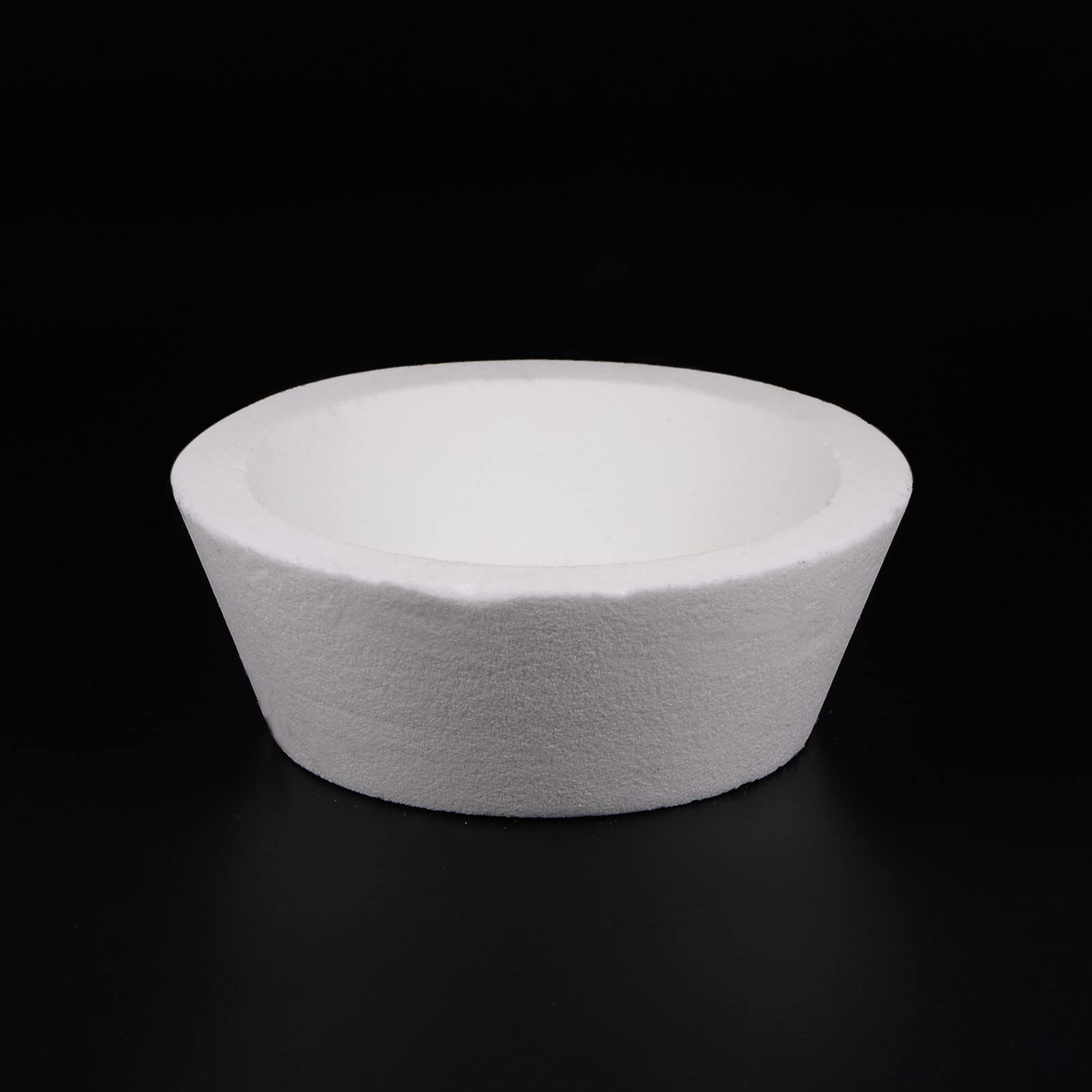 sourcing map Mola a 5 pollici 120 granelle in ossido di alluminio tazze abrasive, corindone bianco per acciaio temprato, rettificatrice
