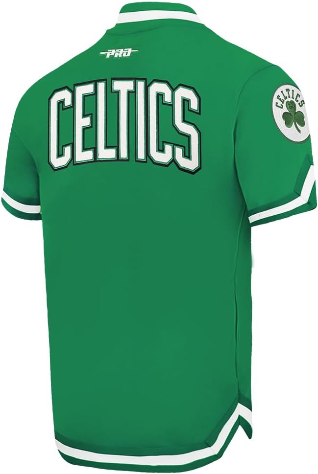 Pro Standard NBA Mens Mens NBA Boston Celtics Classic Player Cotton Double Knit Button Down - Image 4