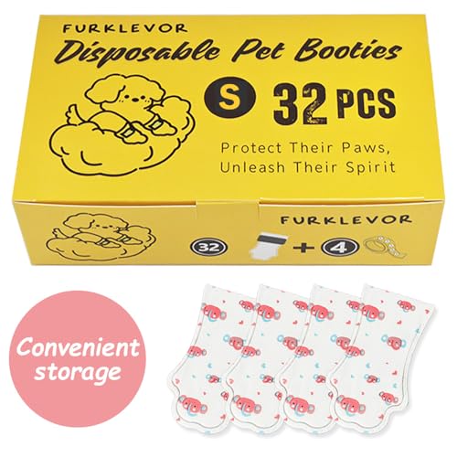 32Pcs Disposable Dog Booties for Dogs Cats Paw Protector,Size Small — view 2