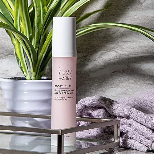 Hey Honey Skincare Boost It Up Collagen-boosting peptides Honey & Hyaluronic Acid Rich Moisturizer for Stronger Skin Barrier | For Premature & Advanced Signs of Aging | Fast Acting | 1.7 Oz - Image 7