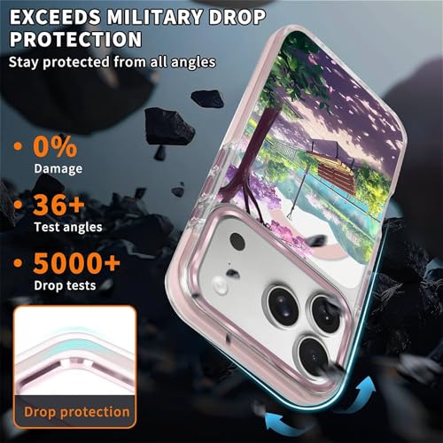 Coque compatible Magsafe iPhone 17 Pro protection antichoc rigide transparente