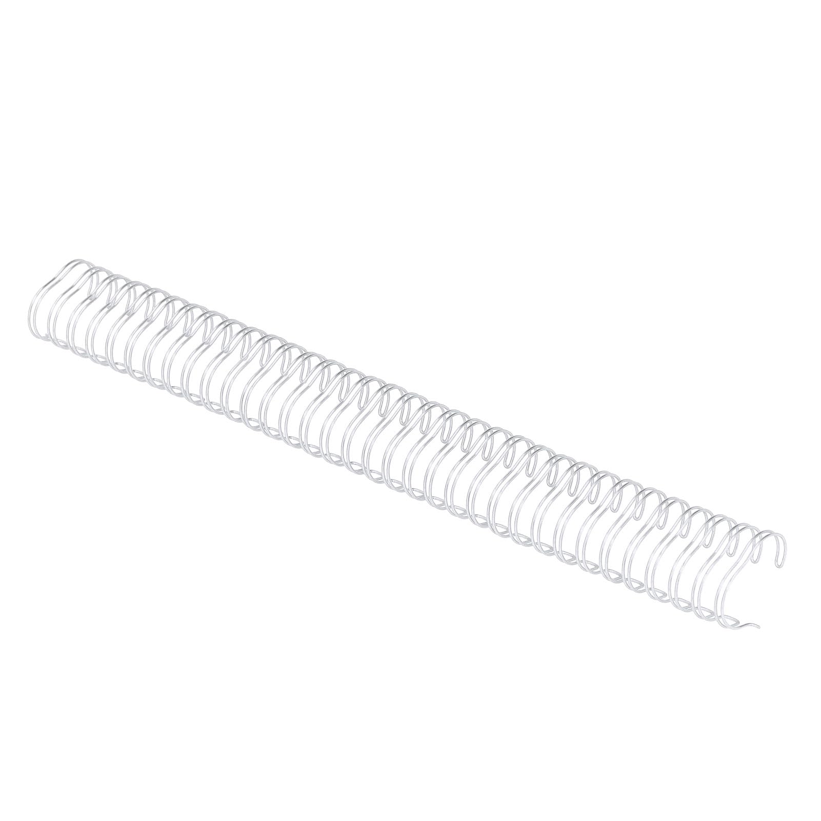 lyrlody 50 opakowań Grzbiety do Bindowania z podwójną pętelką, Wytrzymały Metal na Papier A4, pojemność 180 Arkuszy, Idealne do Raportów i Prezentacji (SILVER)