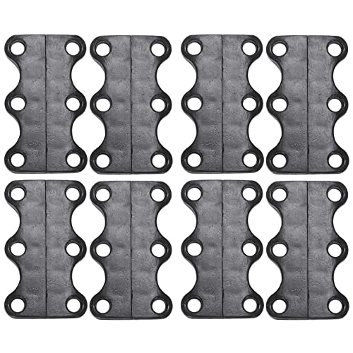 Stineng Lot de 4 paires de lacets magnétiques à fermeture (noir)