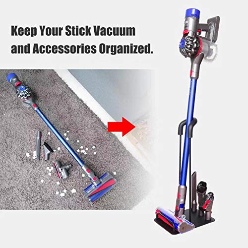 Liboer Vacuum Stand Vacuum Accessories Stable Metal Storage Bracket Holder for Dyson Handheld Dyson V6 V7 V8 V10 V11 Cordless Vacuum Cleaners