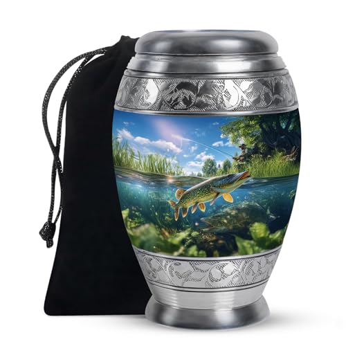 Fisherman Urns for Ashes Adult Male, Cremation Urn for Ashes Adult