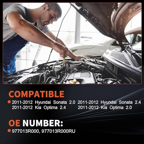 Image of Air Conditioning Compressors Fit for Hyundai Sonata 2011-2014 2.4L,2.0L | for Kia Optima 2.4L 2.0L 2011,AC Compressorwith A /C Clutch,Replaces CO11218C,977013R000,977013R000RU