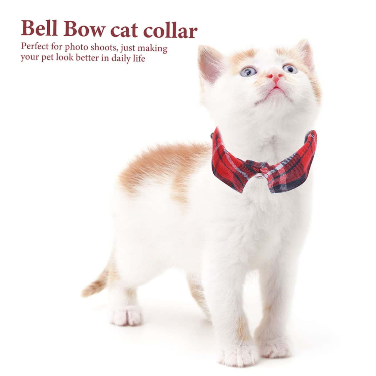 minkissy 10pièces Collier Réglable pour Chat Et Chien avec Cloche Lot de Rouge Accessoire Adorable pour Animaux De Compagnie