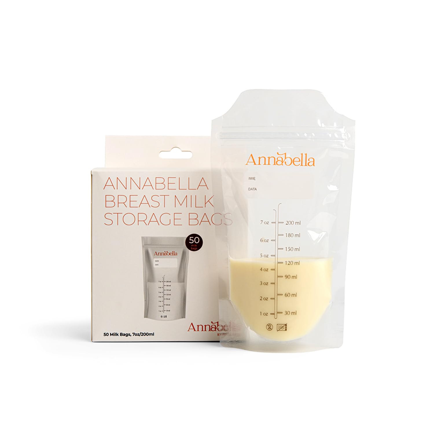 ANNABELLA Premium Stillset mit Handsfree Pumpe & Kühltasche | Handsfree Milchpumpe mit Kühltasche, 2 Babyflaschen und 50 Muttermilchbeuteln – BPA-frei, ideal unterwegs