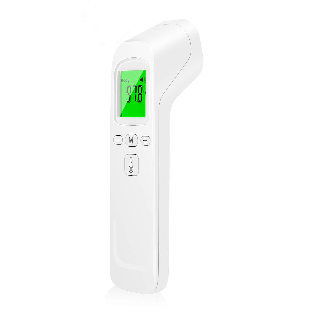 Forehead Thermometer Non-Contact Digital Infrared Thermometer with 3 Colors Display Fever Alarm Body & Object Thermometer with Certified for Baby Adults