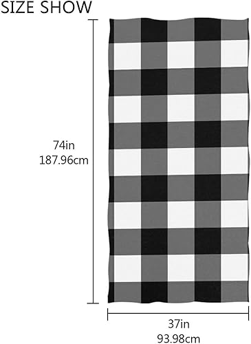 Miniatura 4 de Toallas de playa de microfibra de gran tamaño para adultos, toallas de playa súper absorbentes para novio, novia, playa, 74 x 37 pulgadas