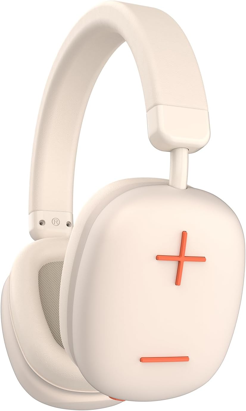 P37 Max Bluetooth Headphones Over The Ear,Beige Kuwait Ubuy