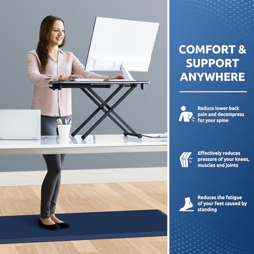 Image of Kitchen Mat Cushioned Anti Fatigue Rug Standing and Comfort Floor Mats | Water-Resistant, Non-Slip, Easy to Clean Comfort Floor Mat for Kitchen, Sink & Office, Multiple Colors & Sizes, 17.3 inchx60 inch