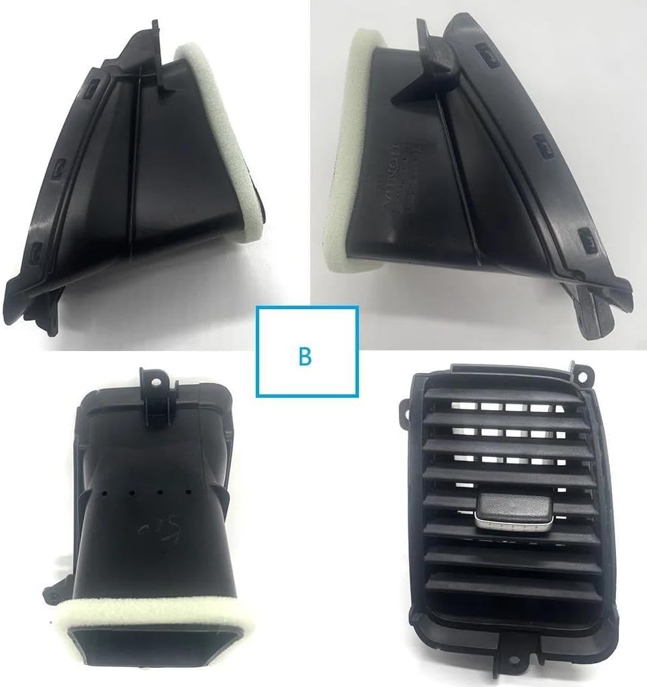 AC Air Conditioner Vent Outlet For Civic 2006-2011 Air Conditioning Grille Outlet(Black A)
