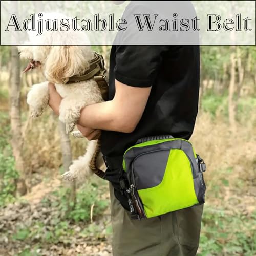 Treat Pouch Bag for Dog Training, with Poop Bag, Water Bottle & Collapsible Travel Pet Bowl, Adjustable Belt & Shoulder Strap Dog Trainer Essentials Supplies, Dog Walking Bag Holder, Green Treat Pouch Bag for Dog Training, with Poop Bag, Water Bottle & Collapsible Travel Pet Bowl, Adjustable Belt & Shoulder Strap Dog Trainer Essentials Supplies, Dog Walking Bag Holder, Green