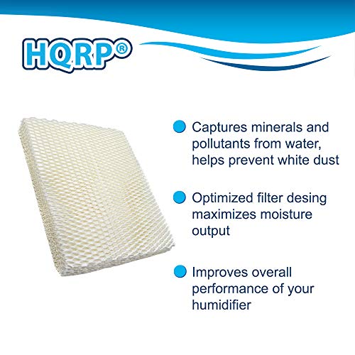 Hqrp 2-Pack Wick Filter Compatible With Vornado Md1-0034 Replacement Ev100, Ev200, Evdc300, Evdc500, Evap2, Evap40 Evaporative Humidifiers #TOP2