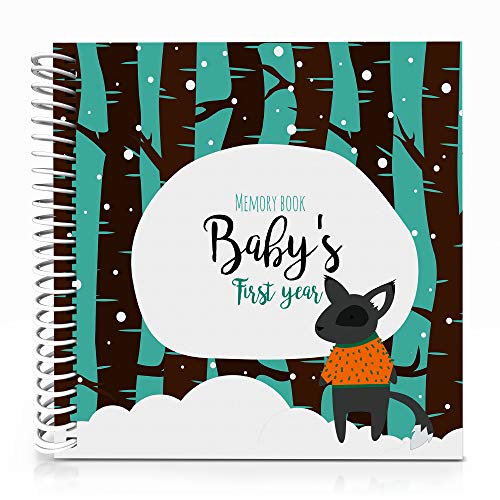 Baby First Year Memory Book - Keep your Baby's First Memories Safe and Close In This Unique Hard Cover Photo Scrapbook - Perfect Way to Keepsake Your Family's Special Moments - Great Gift for New Moms