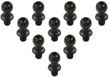 3Racing Steel 4.8mm Ball Stud L=4 10 pcs For Sakura D4 AWD RWD #3RAC-BS4804S