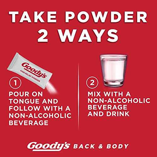 Goody's Back Pain Relief Powder: Fast-Acting Relief, 12 Pack