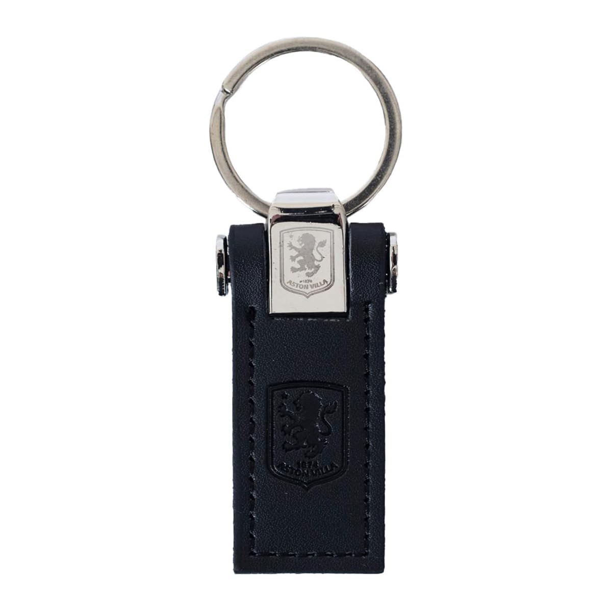 Aston Villa FC Leather Fob Keychain Keyring Gift Fan Official Licensed