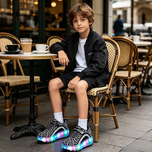Image of Ylllu Kids LED Roller Skate Shoes with Wheel Light up Roller Shoes Gift for Girls Boys Children