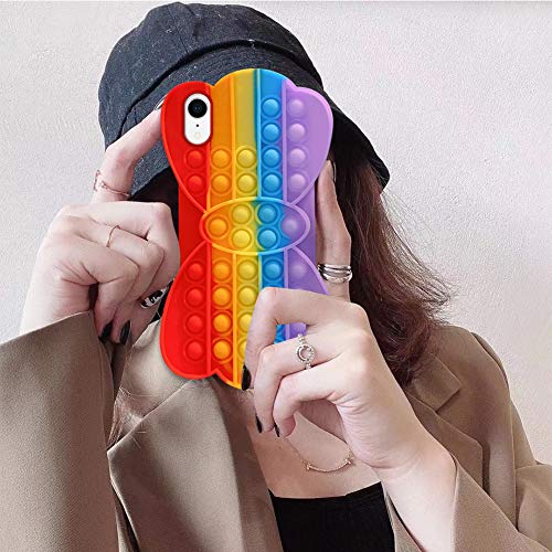 Herbests Custodia Compatibile con iPhone XR Cover