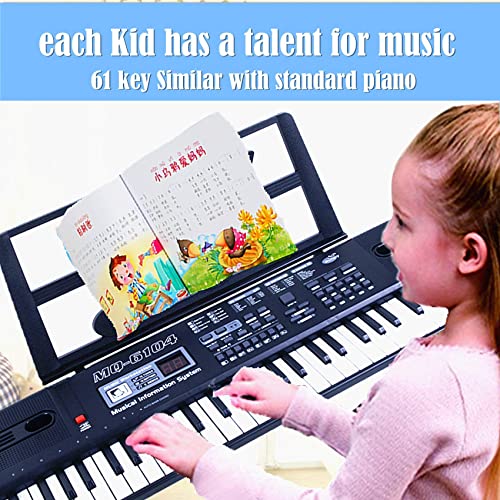 Semart Keyboard Piano Digital Electric Piano Portable Electronic Music Keyboard 61 Key Piano Toy For Kids Beginner Children Toddler Musical Instruments W/ Microphone Stand Usb Christmas Birthday Gift #TOP2