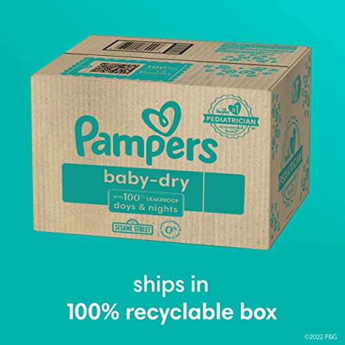 Diapers Size 4, 186 Count - Pampers Baby Dry Disposable Baby Diapers (Packaging & Prints May Vary) #TOP1
