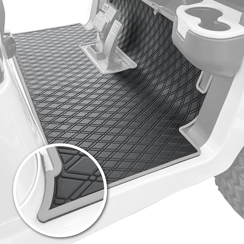 Xtreme Golf Cart Floor Mat Fits Club Car Precedent Onward Tempo - Grey Trim