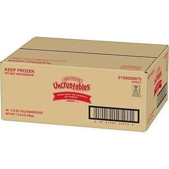 Uncrustables Peanut Butter & Strawberry Sandwich (Wheat), 2.6 Ounce, 48 Per Case