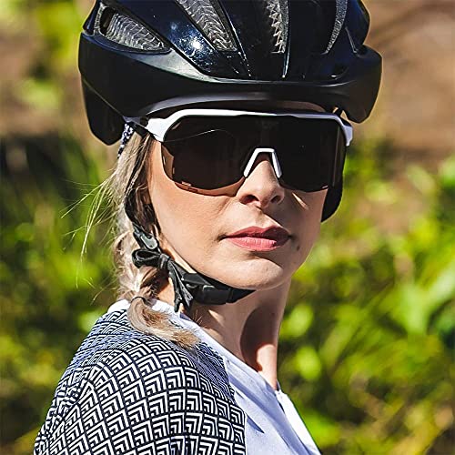 Óculos de Sol HUPI Huez Branco/Preto - Lente Preto, Cor: BRANCO/PRETO