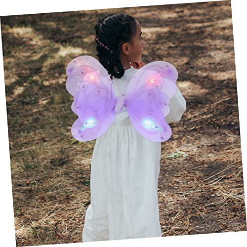 SOIMISS 1 Conjunto Asas Iluminam Princesa Criança Saia De Menina Tiaras De Menina Saia Para Meninas