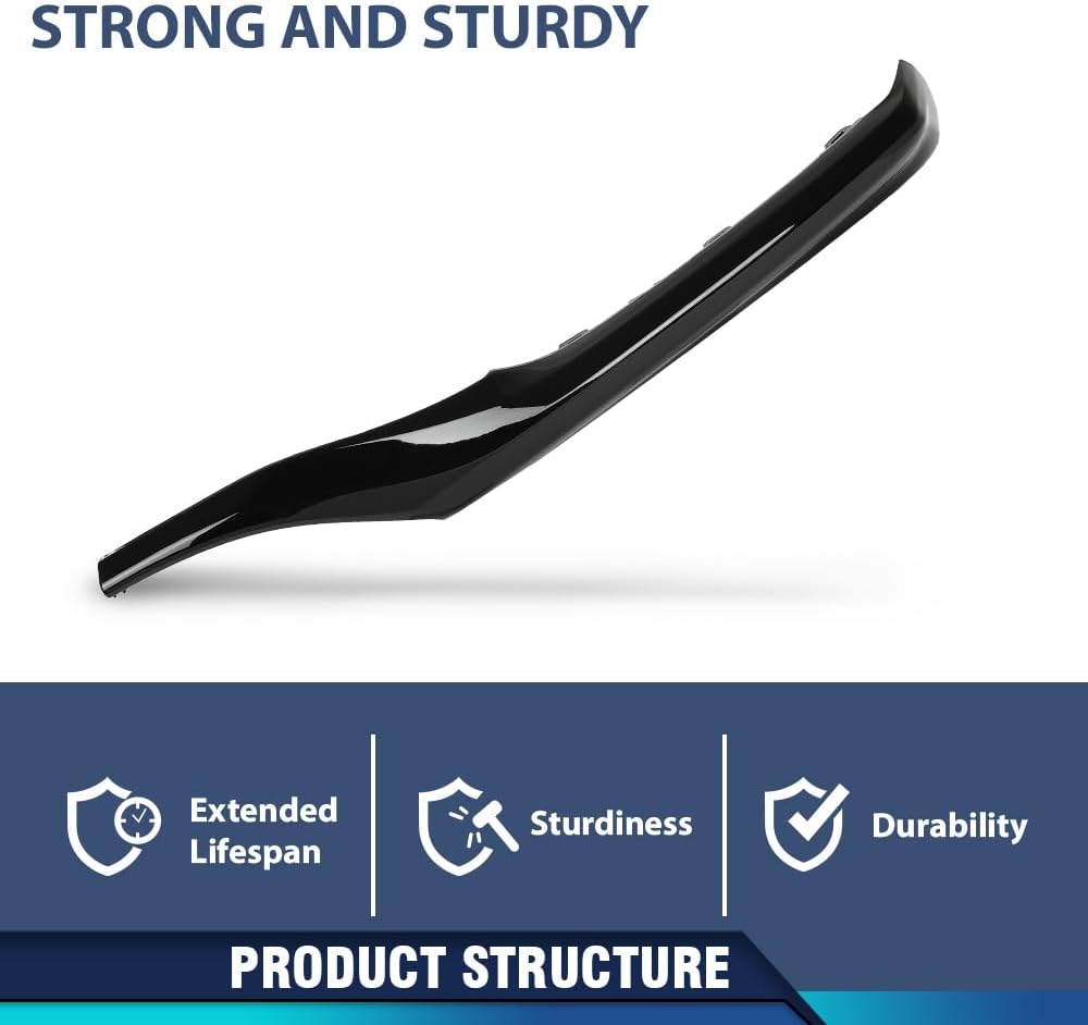 PIT66 Front Bumper Side Lower Trim Left Compatible with Toyota Camry XSE SE 2021-2023 5312406260, TO1046115 Matte Black