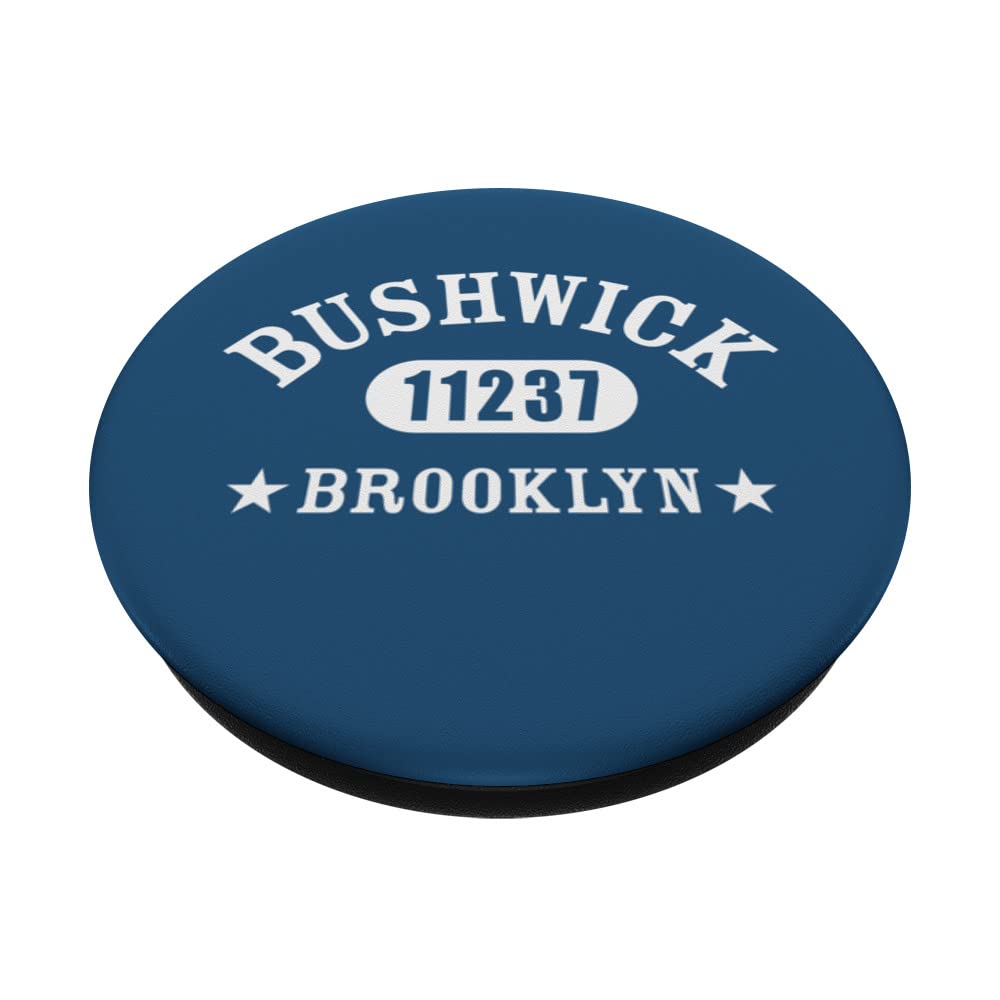 BUSHWICK Brooklyn NY 11237 Athletic Design PopSockets Swappable PopGrip, Black - Image 2