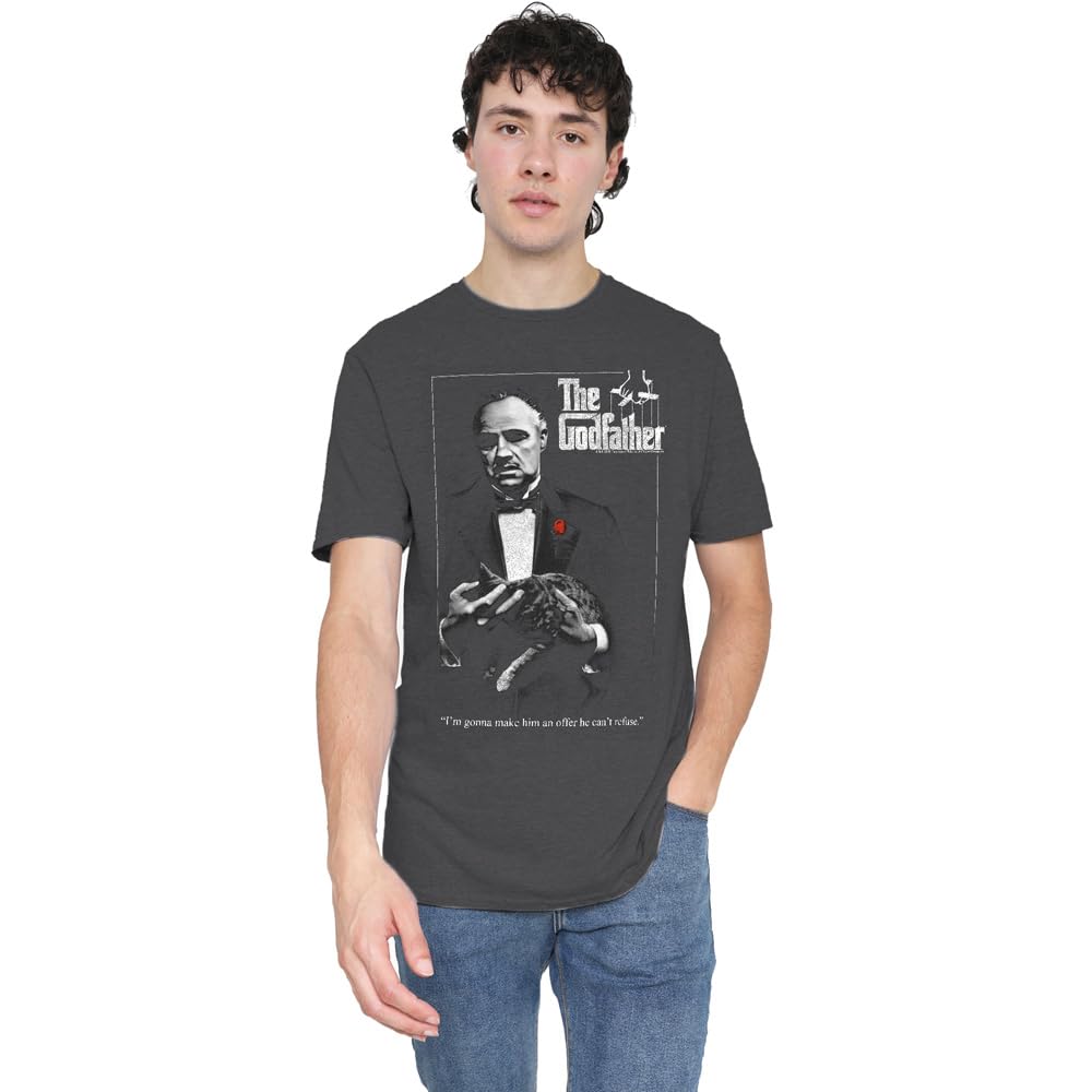 Men's Other Godfather Poster T-Shirt Charcoal - L