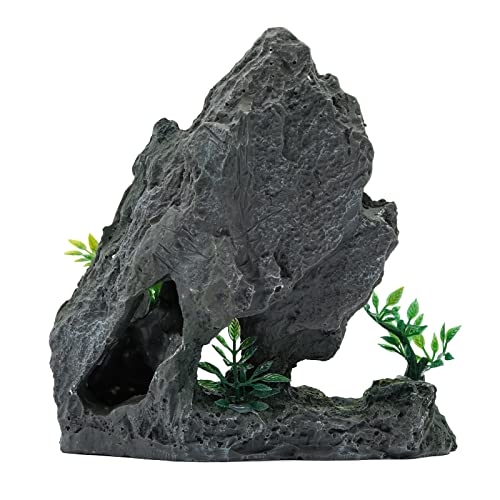 Nomal Aquarium Mountain View Rock Landscaping Ornaments Fish Shrimp Hideout Cave For Fish Tank Aquarium Decor #TOP1