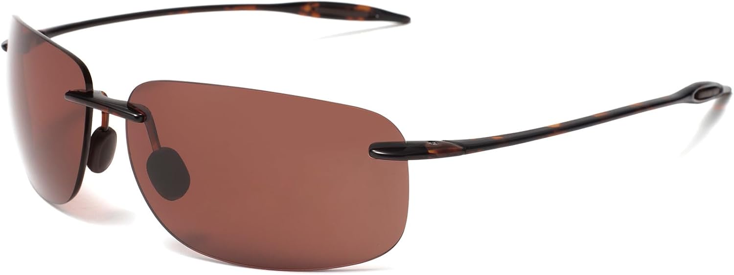 JULI Sports Sunglasses for Men Women Tr90 Rimless Frame for Running Fishing Golf Surf Driving MJ8009