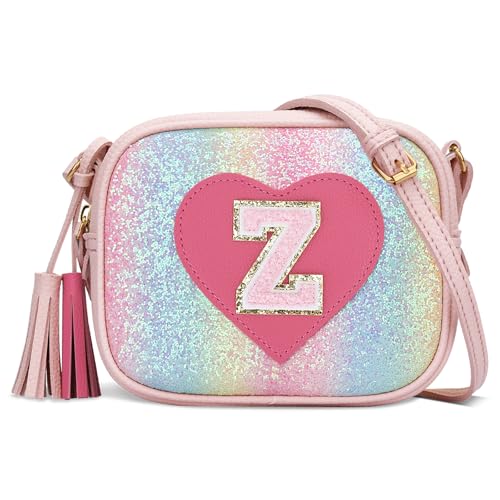 Image of KKXIU Birthday Gifts for Girls Initial Toddler Purse Cute Kids Crossbody Bag