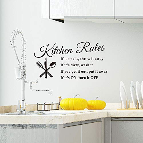 Lchen The Kitchen Is The Heart Of The Home Wall Sticker Removable Decal Home Decoration #TOP2
