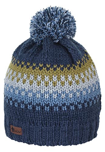 Bonnet à pompon dégradé tricoté pour enfant style moderne mixte