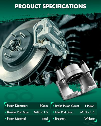 Image of SCITOO Front Right Brake Caliper Without Bracket 184297 Compatible For Chevrolet For C1500 Suburban 1995-1999,For C2500 1995-2000,For C2500 Suburban 1995-1999,For C3500 1995-1997 1999-2000
