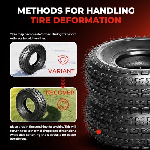 Set of 2 19×7-8 ATV UTV Tires 19x7x8 Mini Bike Tires 4PR