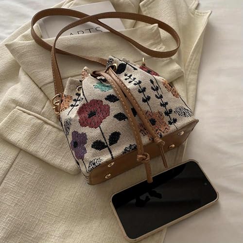 Bolso de cubo mini floral para mujer miniatura 6