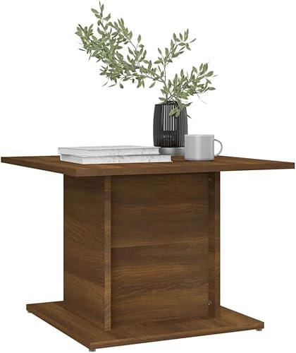 Miniatura 4 de Muebles modernos multifuncionales, decoración de mesa de cóctel, mesa de café, roble marrón, 21.9 x 21.9 x 15.7 pulgadas, madera diseñada para sala