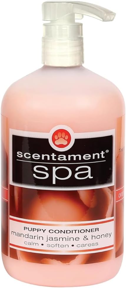 Best Shot Scentament Spa Puppy Conditioner, pH Balanced and Hypoallergenic Skin Care Product for Any Dog, Cat, Puppy, or Kitten, Mandarin Jasmine Honey, 16 Oz