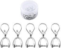 Vista 10 de 1 caja de 30 piezas de clip de clip de pellizco relleno de oro real para bricolaje fabricación de joyas (mezcla de 3 colores)