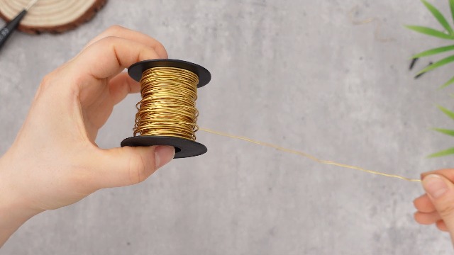 Image of Therwen 50ft 18 Gauge Brass Wire for Gardening, Electroculture, Bonsai, Jewelry Making Beading DIY Craft Pure Bare Brass Wire Spool