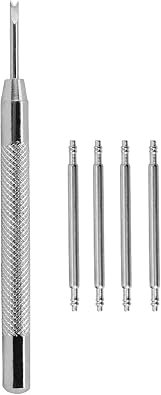 BISONSTRAP Watch Band Pins 8mm - 24mm, 4 Pack Stainless Steel Spring Bars with a Watch Strap Install Remover Tool Kit
